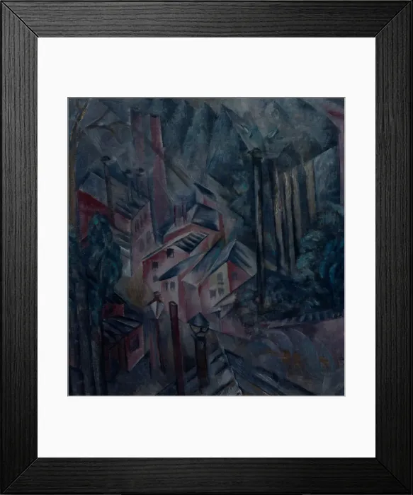 Framed Print : The City, 1919. Artist: Shevchenko, Alexander Vasilyevich (1883-1948) Framed Print : The City, 1919. Artist: Shevchenko, Alexander Vasilyevich (1883-1948)