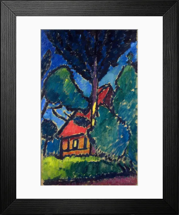 Framed Print : Landscape with a Red Roof, c1911 Framed Print : Landscape with a Red Roof, c1911