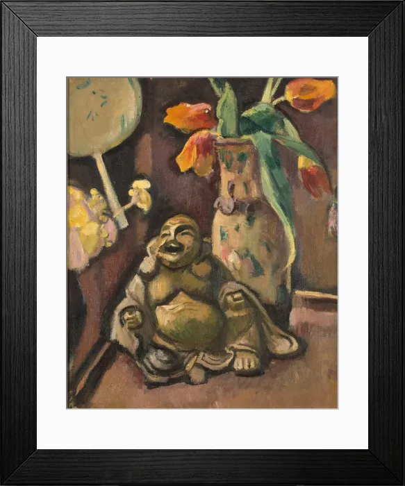 Framed Print : Still Life with a Statuette Of Buddha, 1909 Framed Print : Still Life with a Statuette Of Buddha, 1909