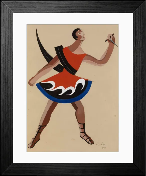 Framed Print : Costume Design for the Play The Phoenician Women by Euripides, 1948. Artist: Exter Framed Print : Costume Design for the Play The Phoenician Women by Euripides, 1948. Artist: Exter