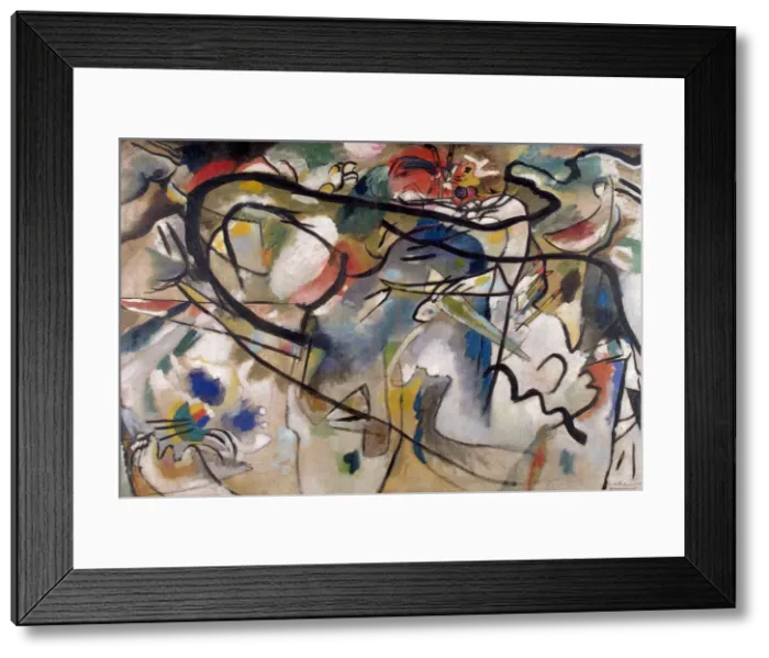 Framed Print : Sketch for Composition V, 1911 Framed Print : Sketch for Composition V, 1911
