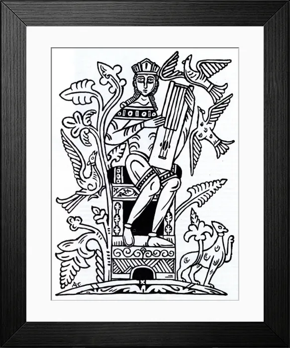 Framed Print : Gusli musician, 1911. Artist: Stelletsky, Dmitri Semyonovich (1875-1947) Framed Print : Gusli musician, 1911. Artist: Stelletsky, Dmitri Semyonovich (1875-1947)
