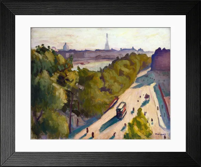 Framed Print : Quai du Louvre, Summer, c1906 Framed Print : Quai du Louvre, Summer, c1906