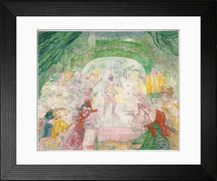 Framed Print : Theatre of Masks, 1908. Artist: Ensor, James (1860-1949) Framed Print : Theatre of Masks, 1908. Artist: Ensor, James (1860-1949)