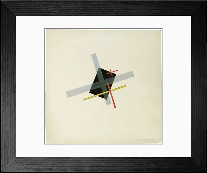 Framed Print : Collage With Black Centre, 1922. Artist: Moholy-Nagy, Laszlo (1895-1946) Framed Print : Collage With Black Centre, 1922. Artist: Moholy-Nagy, Laszlo (1895-1946)