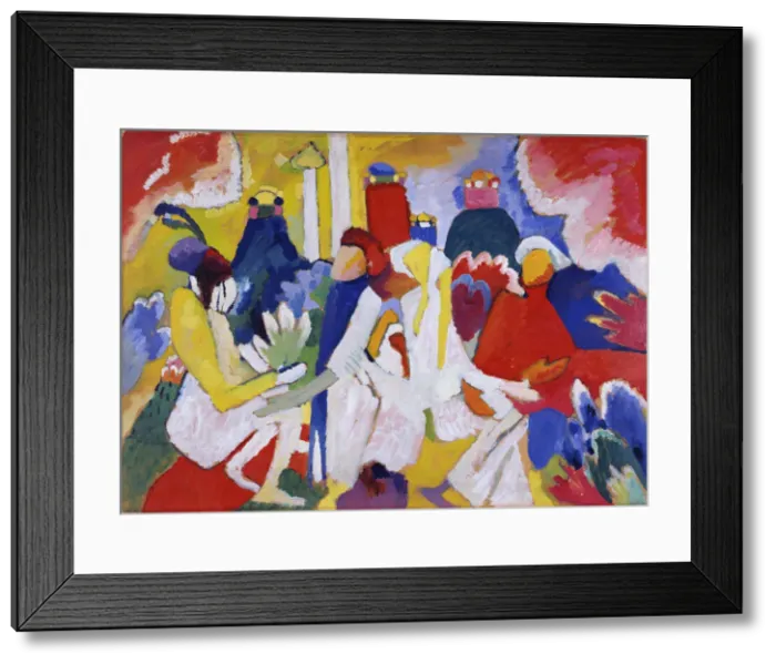 Framed Print : Oriental, 1909. Artist: Kandinsky, Wassily Vasilyevich (1866-1944) Framed Print : Oriental, 1909. Artist: Kandinsky, Wassily Vasilyevich (1866-1944)