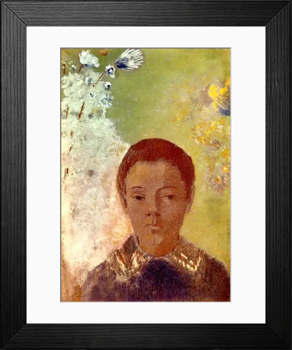 Framed Print : Portrait of Ari Redon, c1898. Artist: Odilon Redon Framed Print : Portrait of Ari Redon, c1898. Artist: Odilon Redon