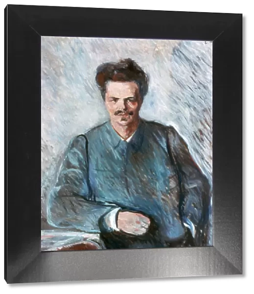 August Strindberg, 1892. Artist: Edvard Munch