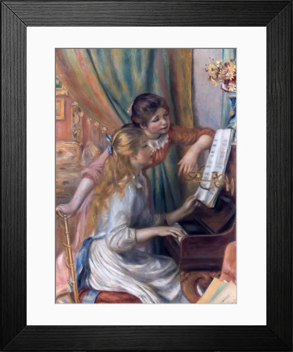 Framed Print : Girls at the Piano, 1892. Artist: Pierre-Auguste Renoir