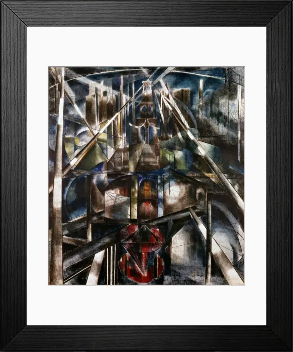 Framed Print : Brooklyn Bridge, 1917. Artist: Joseph Stella Framed Print : Brooklyn Bridge, 1917. Artist: Joseph Stella