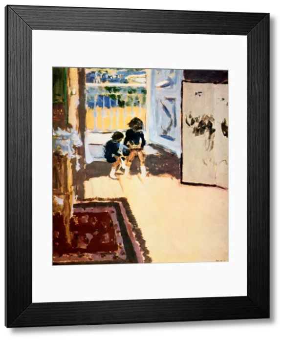 Framed Print : Children in a Room, 1909. Artist: Edouard Vuillard Framed Print : Children in a Room, 1909. Artist: Edouard Vuillard