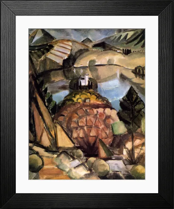 Framed Print : The Lake, 1911. Artist: Henri Victor Gabriel Le Fauconnier Framed Print : The Lake, 1911. Artist: Henri Victor Gabriel Le Fauconnier