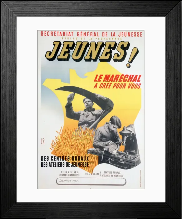 Framed Print : Young people! The Marshal has Created for You, 1940-1944. Creator: J E Goossens Framed Print : Young people! The Marshal has Created for You, 1940-1944. Creator: J E Goossens