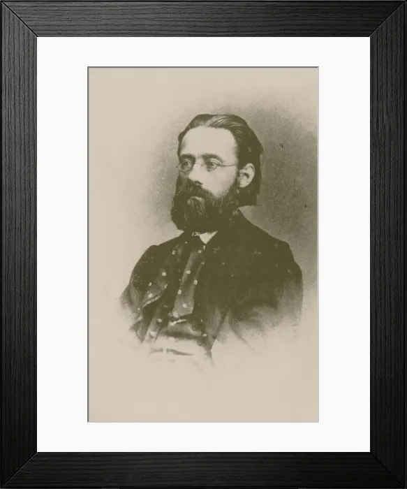 Framed Print : Portrait of the composer Bedrich Smetana, 1866. Creator: Anonymous Framed Print : Portrait of the composer Bedrich Smetana, 1866. Creator: Anonymous