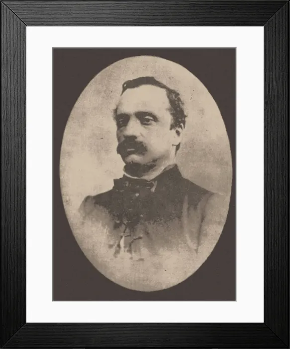 Framed Print : Portrait of Karel Sabina (1813-1877). Creator: Anonymous Framed Print : Portrait of Karel Sabina (1813-1877). Creator: Anonymous