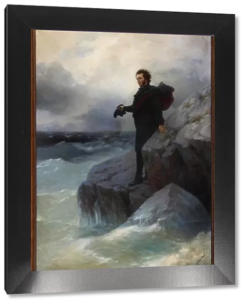 Farewell, free element, o Sea! Alexander Pushkin on the Black Sea, 1877. Creator: Aivazovsky