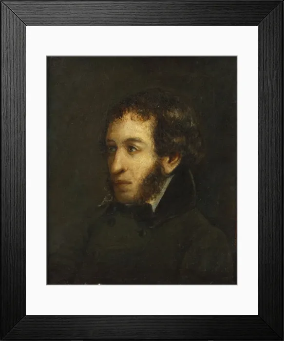 Framed Print : Last lifetime portrait of the poet Alexander Sergeyevich Pushkin (1799-1837), 1837 Framed Print : Last lifetime portrait of the poet Alexander Sergeyevich Pushkin (1799-1837), 1837