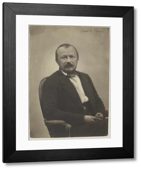 Framed Print : Portrait of Gerard de Nerval (1808-1855), 1854. Creator: Tournachon, Adrien (1825-1903) Framed Print : Portrait of Gerard de Nerval (1808-1855), 1854. Creator: Tournachon, Adrien (1825-1903)