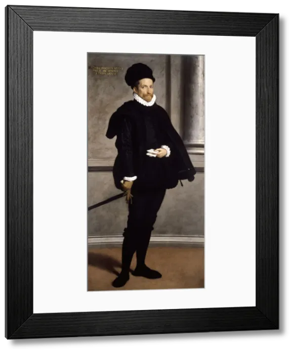 Framed Print : Portrait of Bernardo Spini, ca 1573-1575. Creator: Moroni, Giovan Battista (1520 / 25-1578) Framed Print : Portrait of Bernardo Spini, ca 1573-1575. Creator: Moroni, Giovan Battista (1520 / 25-1578)