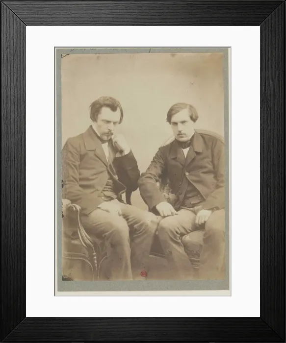 Framed Print : Les freres Goncourt (The Goncourt brothers), ca 1855. Creator: Tournachon, Adrien (1825-1903) Framed Print : Les freres Goncourt (The Goncourt brothers), ca 1855. Creator: Tournachon, Adrien (1825-1903)