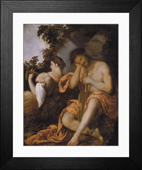 Framed Print : The Musicians, c. 1520. Creator: Cariani, Giovanni (ca. 1485-1547) Framed Print : The Musicians, c. 1520. Creator: Cariani, Giovanni (ca. 1485-1547)