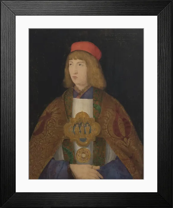 Framed Print : Potrait of Albrecht of Brandenburg (1490-1545), 1508. Creator: De Barbari, Jacopo (c Framed Print : Potrait of Albrecht of Brandenburg (1490-1545), 1508. Creator: De Barbari, Jacopo (c
