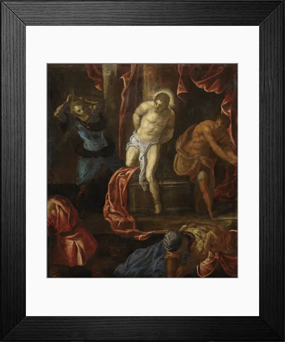 Framed Print : The Flagellation of Christ, ca 1585-1590. Creator: Tintoretto, Jacopo (1518-1594) Framed Print : The Flagellation of Christ, ca 1585-1590. Creator: Tintoretto, Jacopo (1518-1594)