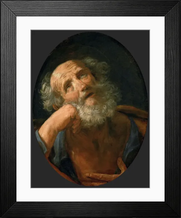 Framed Print : Saint Peter, c. 1640. Creator: Reni, Guido (1575-1642) Framed Print : Saint Peter, c. 1640. Creator: Reni, Guido (1575-1642)