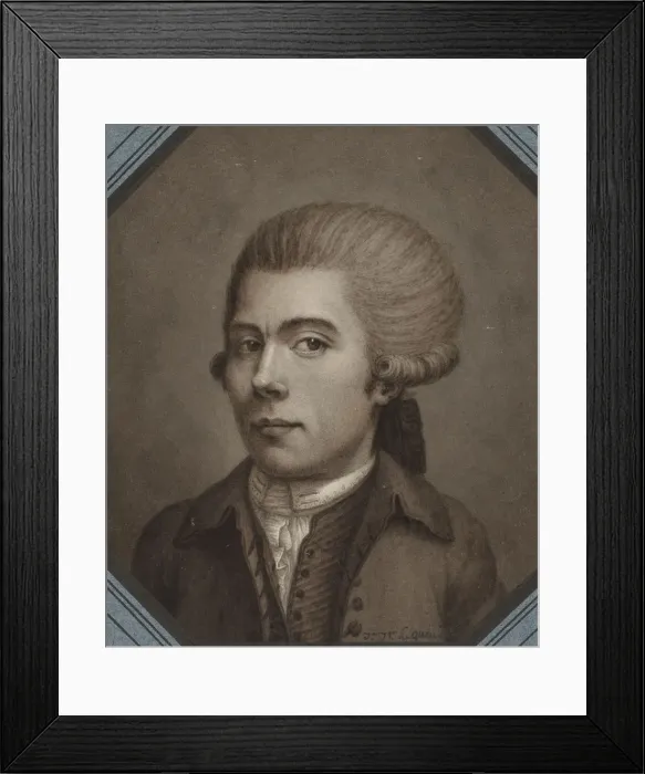 Framed Print : Self-Portrait, 1786. Creator: Lequeu, Jean-Jacques (1757-1826) Framed Print : Self-Portrait, 1786. Creator: Lequeu, Jean-Jacques (1757-1826)