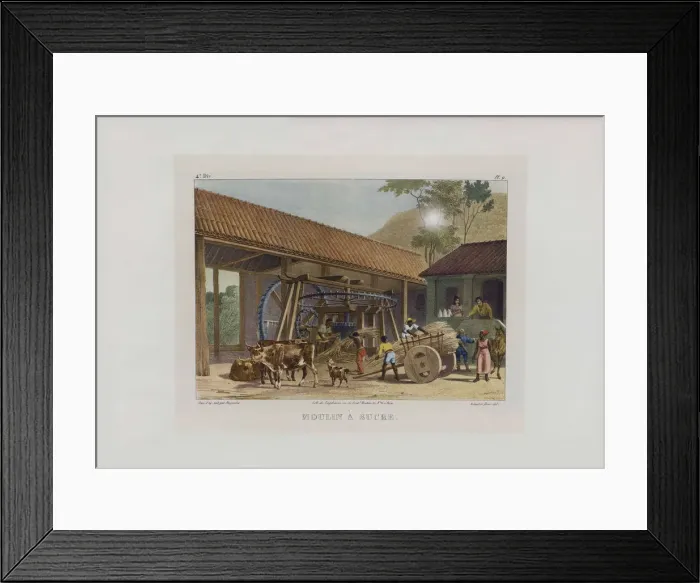 Framed Print : The sugar mill. From Malerische Reise in Brasilien, 1830-1835. Creator: Rugendas Framed Print : The sugar mill. From Malerische Reise in Brasilien, 1830-1835. Creator: Rugendas