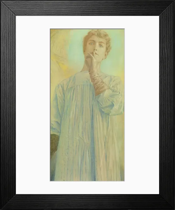 Framed Print : Silence, 1890. Creator: Khnopff, Fernand (1858-1921) Framed Print : Silence, 1890. Creator: Khnopff, Fernand (1858-1921)