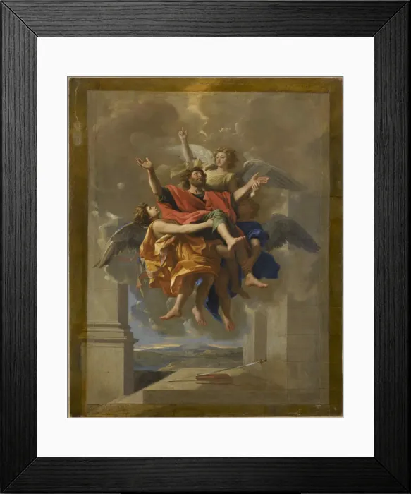 Framed Print : The ecstasy of Saint Paul, 1650. Creator: Poussin, Nicolas (1594-1665) Framed Print : The ecstasy of Saint Paul, 1650. Creator: Poussin, Nicolas (1594-1665)
