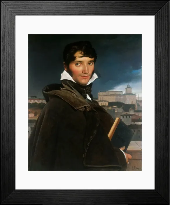 Framed Print : Portrait of Francois-Marius Granet (1775-1849), 1807. Creator: Ingres, Jean Auguste Dominique Framed Print : Portrait of Francois-Marius Granet (1775-1849), 1807. Creator: Ingres, Jean Auguste Dominique