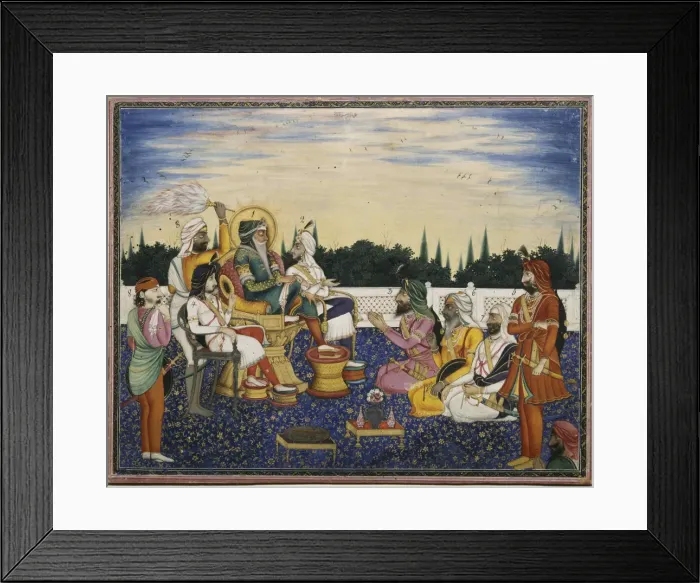 Framed Print : Maharaja Ranjit Singh, 1841. Creator: Imam Bakhsh Lahori (active 1830s-1840s) Framed Print : Maharaja Ranjit Singh, 1841. Creator: Imam Bakhsh Lahori (active 1830s-1840s)