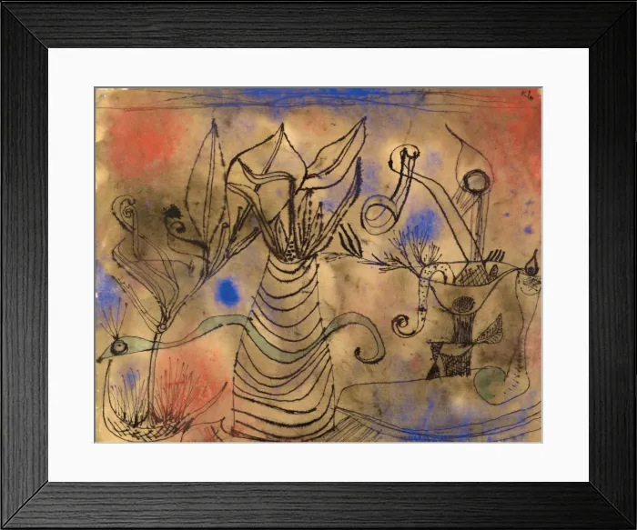 Framed Print : With the snake, 1924. Creator: Klee, Paul (1879-1940) Framed Print : With the snake, 1924. Creator: Klee, Paul (1879-1940)
