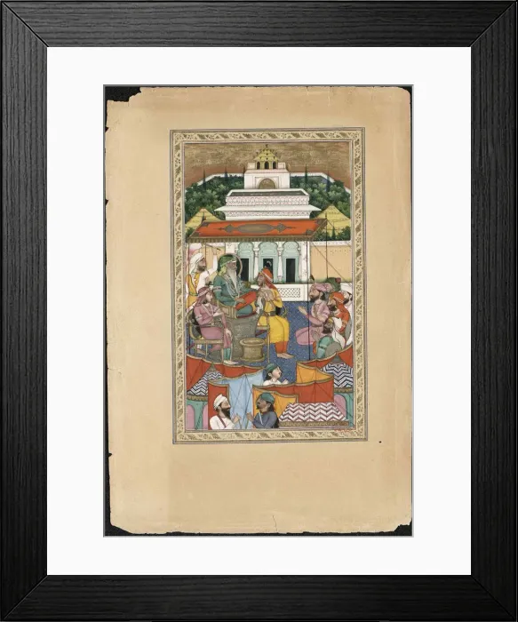 Framed Print : Maharaja Ranjit Singh, 1841. Creator: Imam Bakhsh Lahori (active 1830s-1840s) Framed Print : Maharaja Ranjit Singh, 1841. Creator: Imam Bakhsh Lahori (active 1830s-1840s)