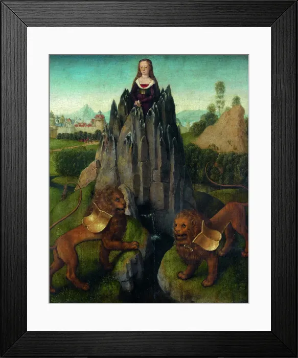 Framed Print : Allegory of Chastity, ca 1475. Creator: Memling, Hans (1433 / 40-1494) Framed Print : Allegory of Chastity, ca 1475. Creator: Memling, Hans (1433 / 40-1494)