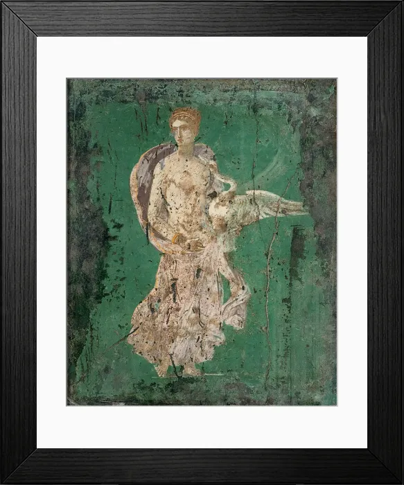 Framed Print : Leda and the Swan, 1st H. 1st cen. AD. Creator: Roman-Pompeian wall painting Framed Print : Leda and the Swan, 1st H. 1st cen. AD. Creator: Roman-Pompeian wall painting