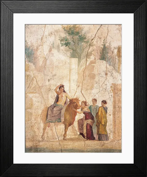 Framed Print : The Rape of Europa, 1st H. 1st cen. AD. Creator: Roman-Pompeian wall painting Framed Print : The Rape of Europa, 1st H. 1st cen. AD. Creator: Roman-Pompeian wall painting