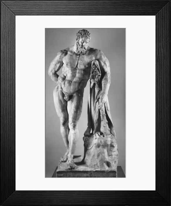 Framed Print : Farnese Hercules, Mid 2nd cen. AD. Creator: Art of Ancient Rome, Classical sculpture Framed Print : Farnese Hercules, Mid 2nd cen. AD. Creator: Art of Ancient Rome, Classical sculpture