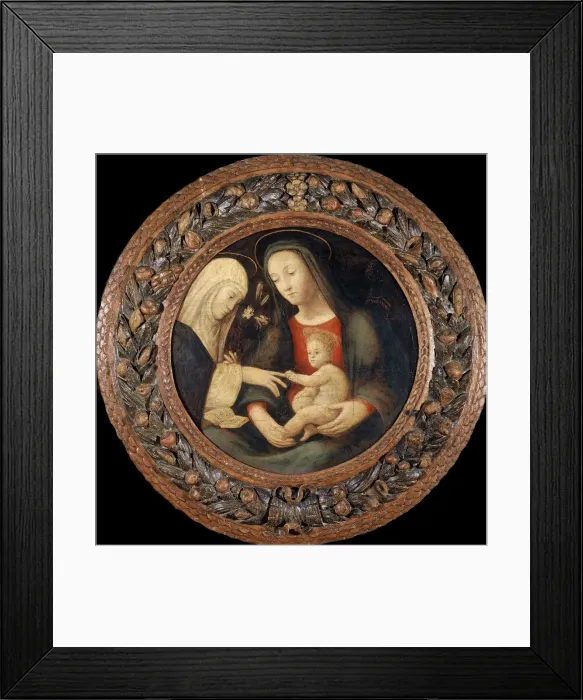Framed Print : The Mystical Marriage of Saint Catherine, First Half of 16th cen Creator: Anonymous Framed Print : The Mystical Marriage of Saint Catherine, First Half of 16th cen Creator: Anonymous