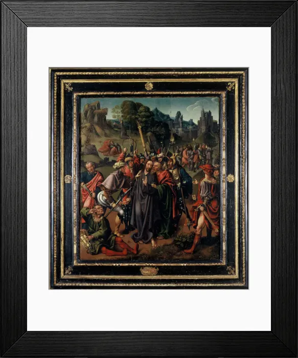 Framed Print : The Capture of Christ, Early16th cen Creator: Engebrechtsz. Cornelis (ca. 1462-1527) Framed Print : The Capture of Christ, Early16th cen Creator: Engebrechtsz. Cornelis (ca. 1462-1527)