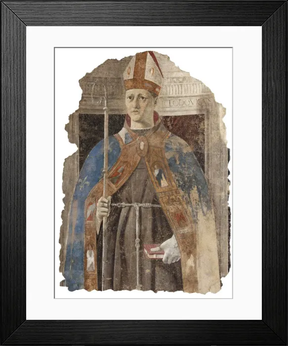 Framed Print : Saint Louis of Toulouse, 1460. Creator: Piero della Francesca (ca 1415-1492) Framed Print : Saint Louis of Toulouse, 1460. Creator: Piero della Francesca (ca 1415-1492)