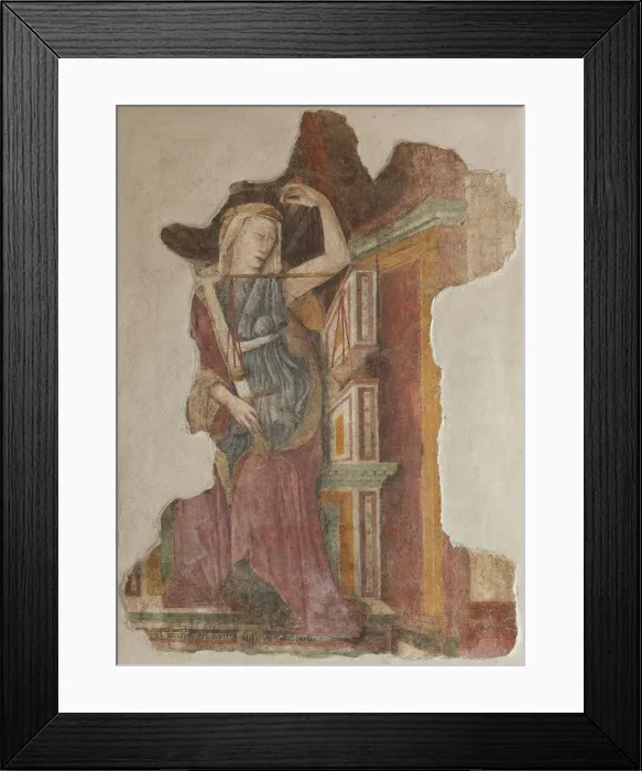 Framed Print : The Justice, 1441. Creator: Niccolo di Agnolo del Fantino (active ca 1441) Framed Print : The Justice, 1441. Creator: Niccolo di Agnolo del Fantino (active ca 1441)