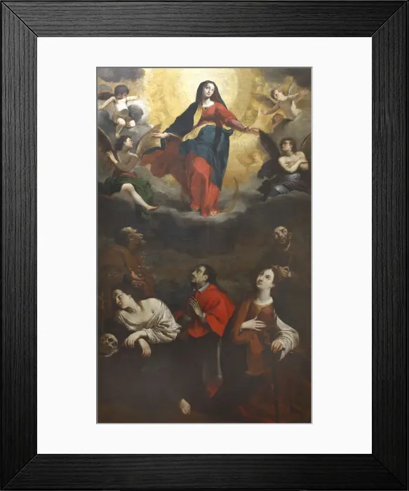 Framed Print : The Immaculate Conception of the Virgin. Creator: Mercati, Giovanni Battista (1591-1645) Framed Print : The Immaculate Conception of the Virgin. Creator: Mercati, Giovanni Battista (1591-1645)