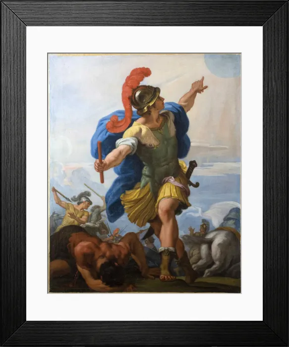 Framed Print : Joshua Commanding the Sun to Stand Still. Creator: Maratta, Carlo (1625-1713) Framed Print : Joshua Commanding the Sun to Stand Still. Creator: Maratta, Carlo (1625-1713)
