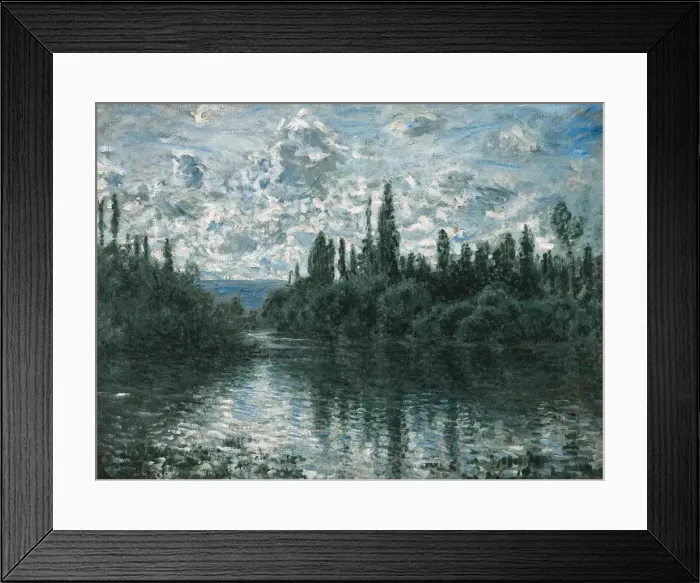 Framed Print : Arm of the Seine near Vetheuil, 1878. Creator: Monet, Claude (1840-1926) Framed Print : Arm of the Seine near Vetheuil, 1878. Creator: Monet, Claude (1840-1926)