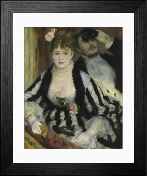 Framed Print : La Loge (The Theatre Box), 1874. Creator: Renoir, Pierre Auguste (1841-1919) Framed Print : La Loge (The Theatre Box), 1874. Creator: Renoir, Pierre Auguste (1841-1919)