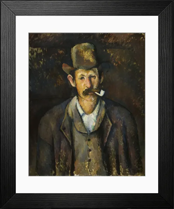 Framed Print : Man with a Pipe, ca 1892-1896. Creator: Cezanne, Paul (1839-1906) Framed Print : Man with a Pipe, ca 1892-1896. Creator: Cezanne, Paul (1839-1906)
