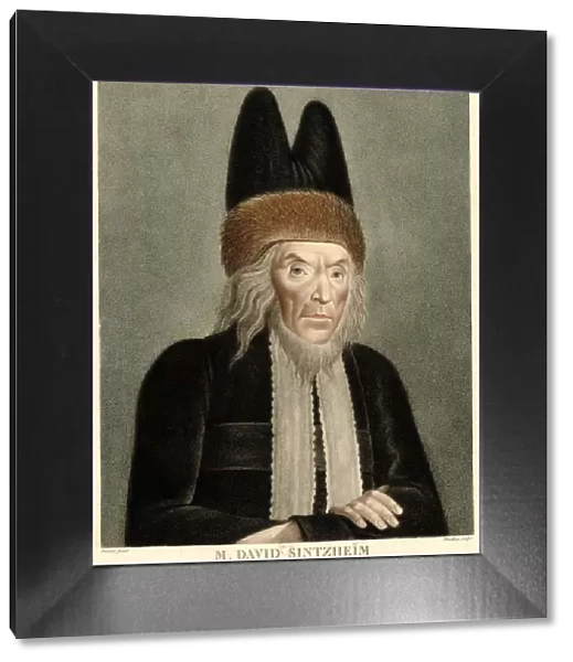 Portrait of David Sintzheim (1745-1812), 1800s. Creator: Damame-Demartrais, Michel Francois